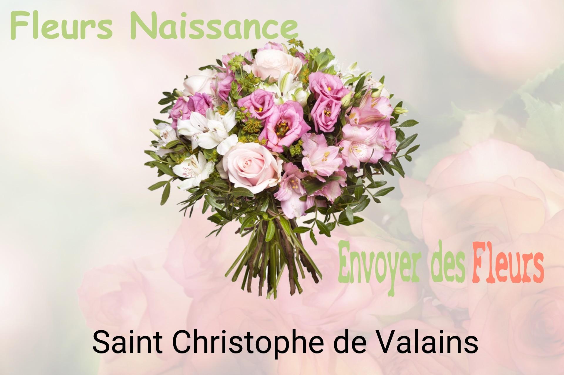 Bouquet de fleurs de naissance livré à Saint-Christophe-de-Valains